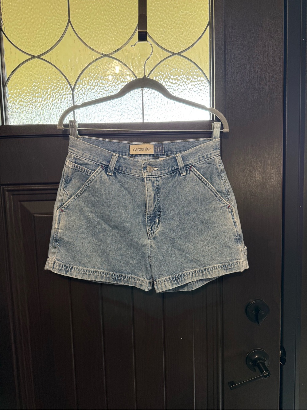 Vintage GAP Light Blue Carpenter Denim Shorts size 4